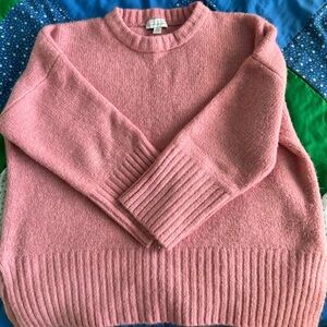 Super warm and cozy pink sweater.